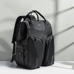 Mother And Baby Bag Back Milk Bag Mommy Bag Shoulders (Option: Black)