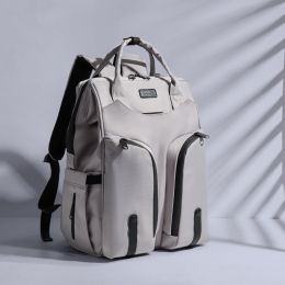 Mother And Baby Bag Back Milk Bag Mommy Bag Shoulders (Option: Grey)