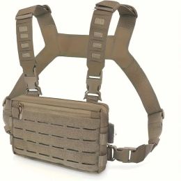Men's Outdoor Tactics Vest Jacket Bag (Option: Brown-9x5.9x1.5 inches)