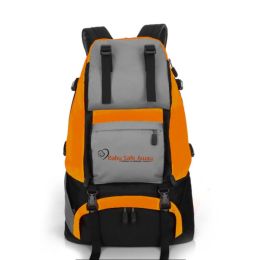 Men Outdoor 40L Hiking Backpack Sports Bag (Option: Orange with Logo)