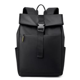 Casual Fashion Backpack For Men Women New Laptop Backpack Oxford Cloth Waterproof Short Distance Travel Backpack Men Black (Option: Black)