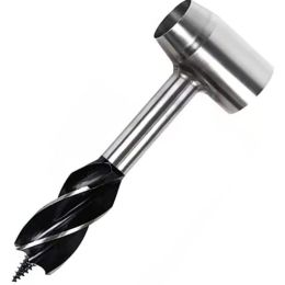 Outdoor Camping Survival Drilling Chopping Wood Tools (Color: Brown, Drill Length: 6.29 in)