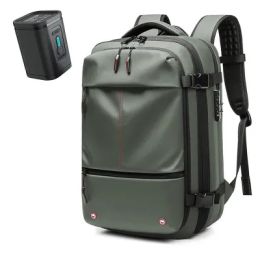 Travel Backpack Men's Business Multifunction Computer Bag Vacuum Compression Large-capacity Backpack (Option: Set3-19 Inch)