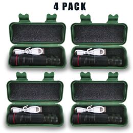 LED Flashlight USB Rechargeable Tactical Zoom Torch Powerful Mini Pen Light Work Light For Camping (Option: 4Pcs)